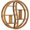 vidaXL Étagère murale Yin Yang 80x17,5x80 cm Bois de teck massif