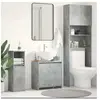 vidaXL Armoire de salle de bain Gris béton 60x33x61 cm Aggloméré