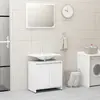 vidaXL Ensemble de meubles de salle de bain Blanc Aggloméré
