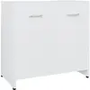 vidaXL Armoire de salle de bain Blanc 60x33x61 cm Bois d'ingénierie