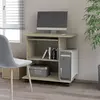 vidaXL Bureau d'ordinateur Chêne sonoma 80x50x75 cm Aggloméré