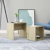 vidaXL Ensemble de tables basses Chêne sonoma 48x30x45 cm Aggloméré
