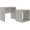 Ensemble de table basse Gris béton 48x30x45 cm Bois ingénierie vidaXL