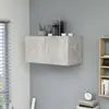 vidaXL Armoire murale Gris béton 80x39x40 cm Aggloméré