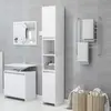 vidaXL Armoire de salle de bain Blanc 30x30x183,5 cm Aggloméré