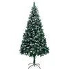 vidaXL Sapin de Noël avec pommes de pin et neige blanche 240 cm