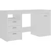 vidaXL Bureau Blanc 140x50x76 cm Aggloméré