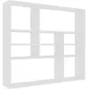 vidaXL Étagère murale Blanc 90x16x78 cm Aggloméré