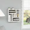 vidaXL Étagère murale Blanc 45,1x16x45,1 cm Bois d’ingénierie