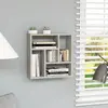 Vidaxl - tagère murale Gris béton 45,1x16x45,1 cm Aggloméré Gris béton