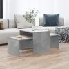 vidaXL Ensemble de tables basses Gris béton 100x48x40 cm Aggloméré