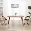 vidaXL Chaise pivotante de bureau Noir Bois courbé et similicuir