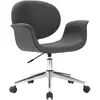 vidaXL Chaise pivotante de bureau Gris Tissu
