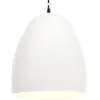 vidaXL Lampe suspendue industrielle 25 W Blanc Rond 42 cm E27