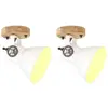 vidaXL Lampe murale industrielle/de plafond 2 pcs Blanc 20x25 cm E27