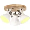 vidaXL Plafonnier industriel 25 W Blanc 42x27 cm E27