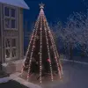 Guirlande lumineuse filet d'arbre de Noël 500 led 500 cm Vidaxl Blanc chaud