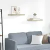 vidaXL Étagères murales flottantes 2 pcs chêne 50x23x3,8 cm MDF