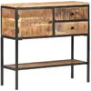 vidaXL Buffet 85x30x80 cm Bois de manguier brut
