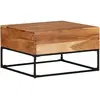 vidaXL Table basse 68x68x41 cm Bois d'acacia solide