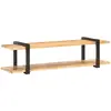 vidaXL Meuble TV 160x40x40 cm Bois massif de manguier brut