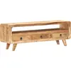 vidaXL Meuble TV 117x30x41 cm Bois de manguier massif brut