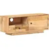 vidaXL Meuble TV 90x30x35 cm Bois massif de manguier