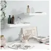 vidaXL Étagère murale flottante 2 pcs Blanc brillant 40x23x3,8 cm MDF