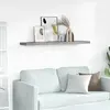 vidaXL Étagère murale flottante gris 120x23,5x3,8 cm MDF
