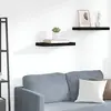 vidaXL Étagère murale flottante noir 50x23x3,8 cm MDF
