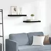 vidaXL Étagères murales flottantes 2 pcs noir 50x23x3,8 cm MDF