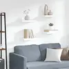 vidaXL Étagères murales flottantes 4 pcs blanc 40x23x3,8 cm MDF