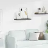 vidaXL Étagère murale flottante Gris brillant 60x23,5x3,8 cm MDF
