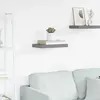 vidaXL Étagère murale flottante gris 40x23x3,8 cm MDF