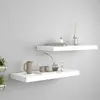 vidaXL Étagères murales flottantes 2 pcs blanc 60x23,5x3,8 cm MDF