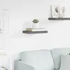 vidaXL Étagère murale flottante Gris brillant 40x23x3,8 cm MDF