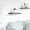 vidaXL Étagère murale flottante Gris brillant 50x23x3,8 cm MDF