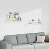 vidaXL Étagères murales flottantes 2 pcs blanc 120x23,5x3,8 cm MDF