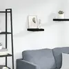 vidaXL Étagère flottante murale noir 23x23,5x3,8 cm MDF