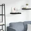 vidaXL Étagère murale flottante noir 40x23x3,8 cm MDF