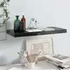 vidaXL Étagère murale flottante Noir brillant 60x23,5x3,8 cm MDF