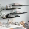 vidaXL Étagère murale flottante 4 pcs Noir brillant 90x23,5x3,8 cm MDF