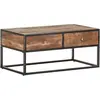 vidaXL Table basse 90x50x40 cm Bois d'acacia rugueux