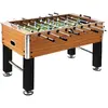 vidaXL Baby-foot Acier 60 kg 140x74,5x87,5 cm Marron clair et noir