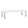 vidaXL Meuble TV Givré 80x35x17 cm Verre trempé