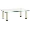 vidaXL Meuble TV Transparent 40x35x17 cm Verre trempé