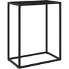 vidaXL Table console Noir 60x35x75 cm Verre trempé