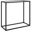 vidaXL Table console Transparent 80x35x75 cm Verre trempé