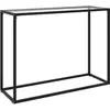 vidaXL Table console Transparent 100x35x75 cm Verre trempé