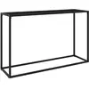 vidaXL Table console Noir 120x35x75 cm Verre trempé